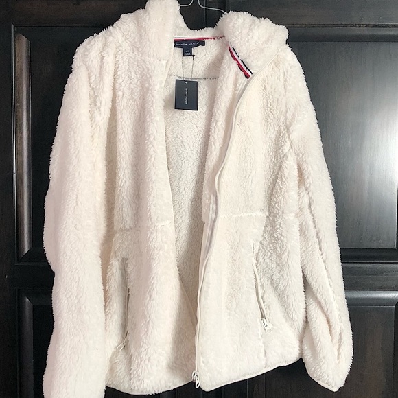 Tommy Hilfiger Jackets & Blazers - NWT CREAM COLOR TOMMY HILFIGER HOODED JACKET